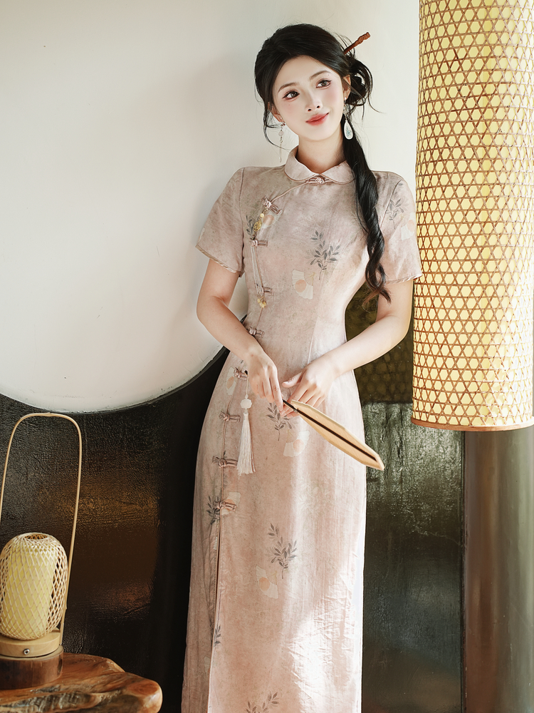 New Chinese Style Improved Qipao Dress for Girls – Style 70990f