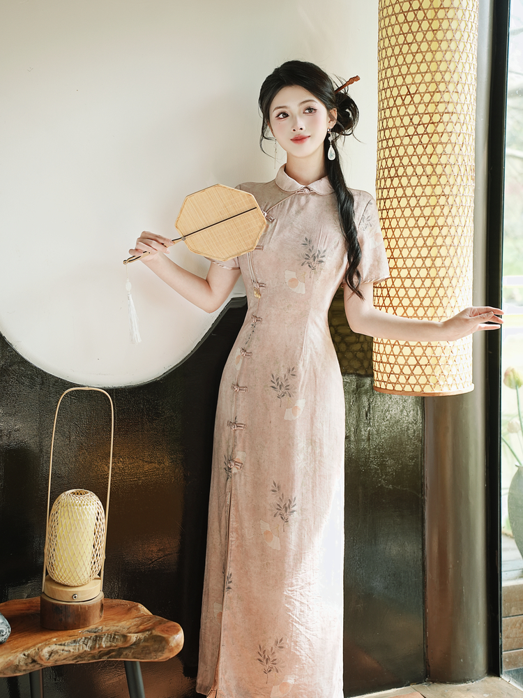 New Chinese Style Improved Qipao Dress for Girls - Style 70990f - Image 2